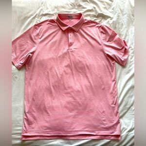 Peter Millar Short Sleeve Summer Comfort Print Polo Knit Shirt Size 2XTall